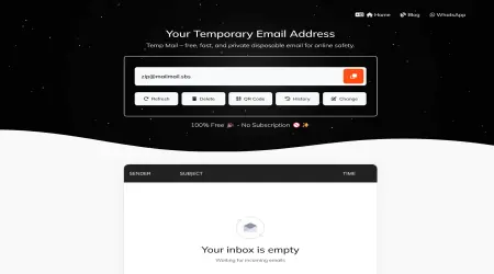 Одноразовая временная почта 🚀